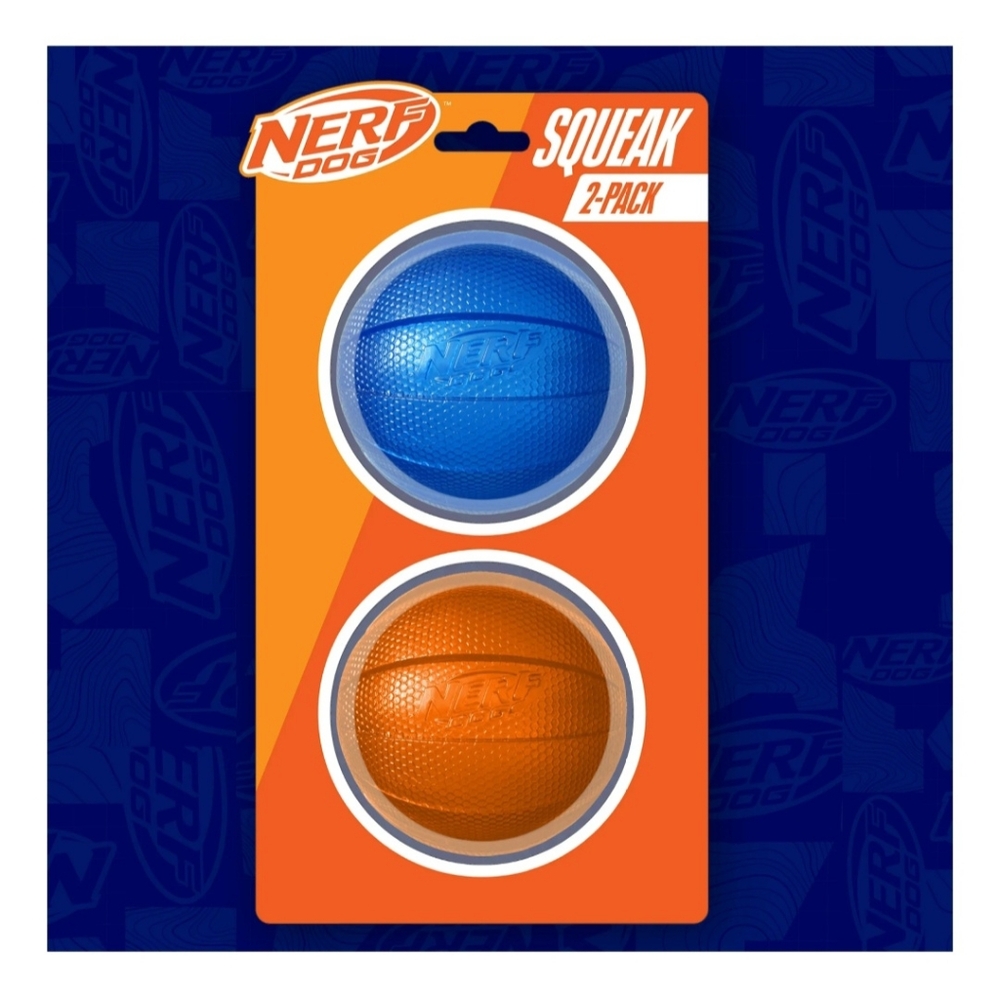 Nerf Dog 3.8" Classic Squeak Ball 2 Pack